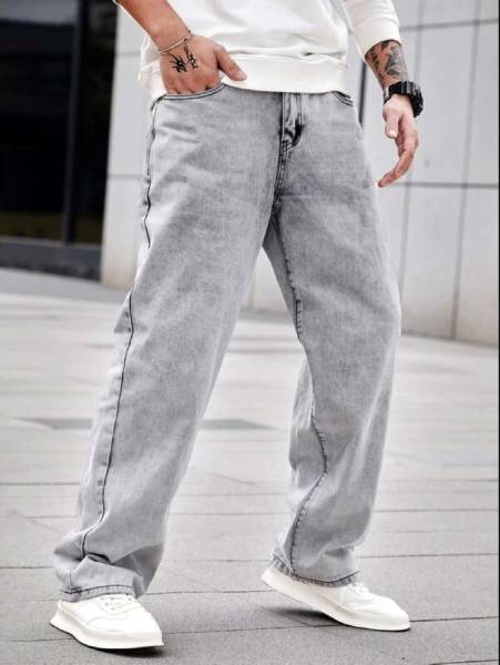 BWOLVES Relaxed Fit Men Grey Jeans