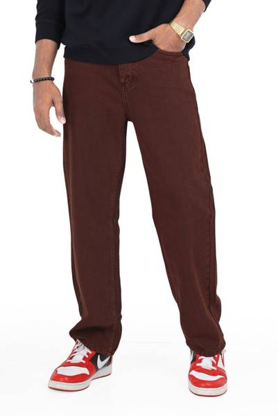 Zaba Denim Relaxed Fit Men Brown Jeans