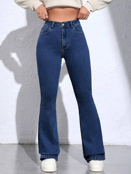 GLOBENAUT Boot-Leg Women Dark Blue Jeans
