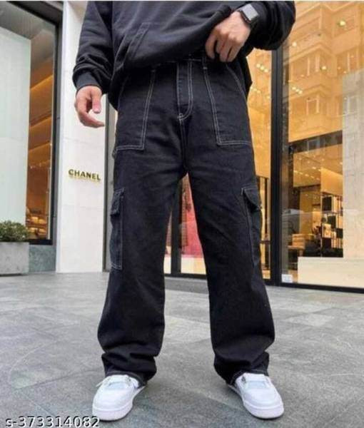 lovekushent Boot-Leg Men Black Jeans