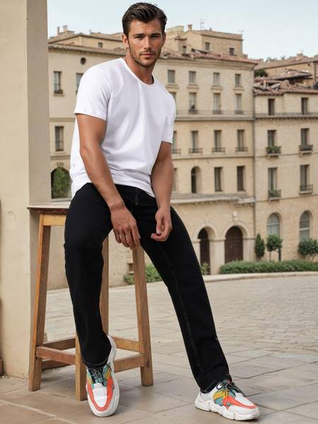 KOTTY Regular Men Black Jeans