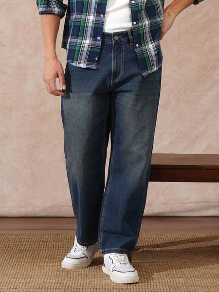 WROGN Loose Fit Men Blue Jeans