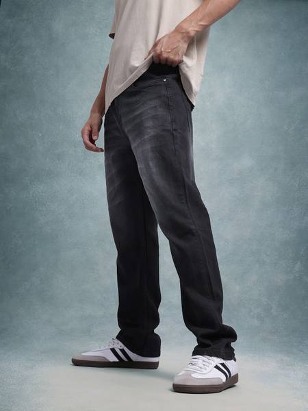 Roadster Straight Fit Men Black Jeans