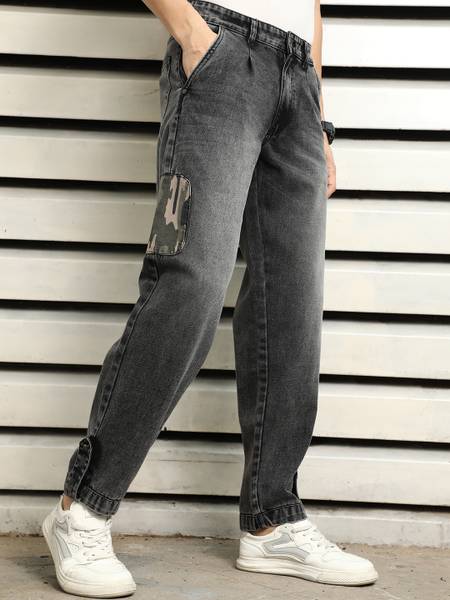 High Star Tapered Fit Men Black Jeans