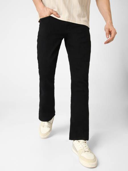 Urbano Boot-Leg Men Black Jeans