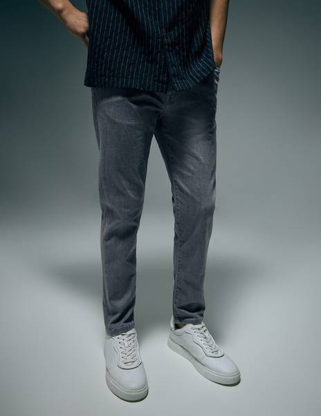 FLYING MACHINE Tapered Fit Men Grey Jeans