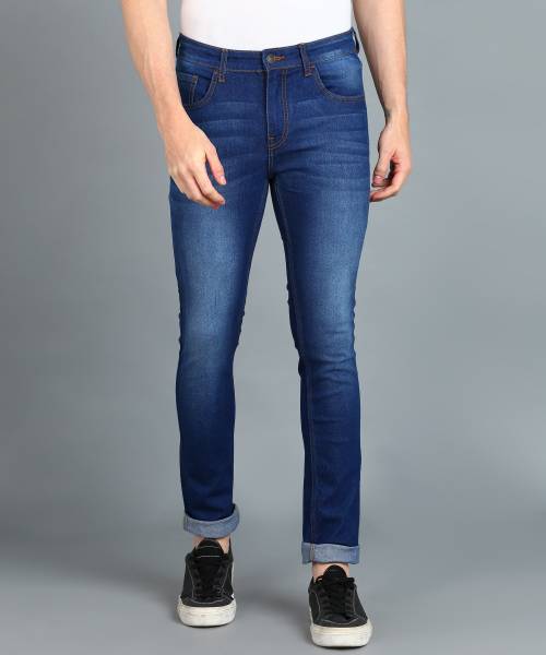 Urbano Fashion Skinny Men Dark Blue Jeans