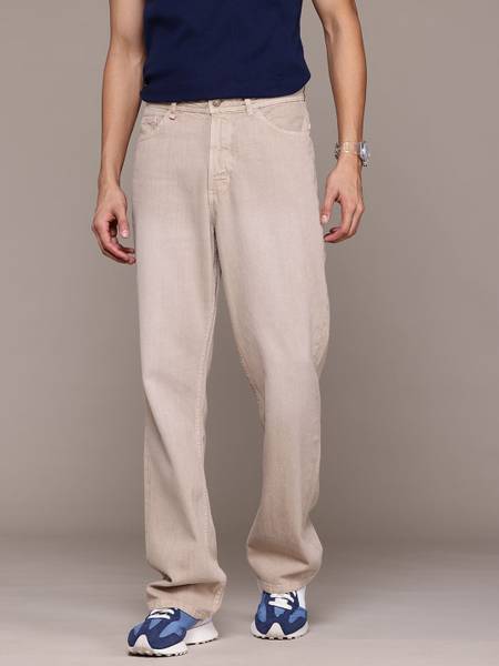 Roadster Flared Men Brown Jeans