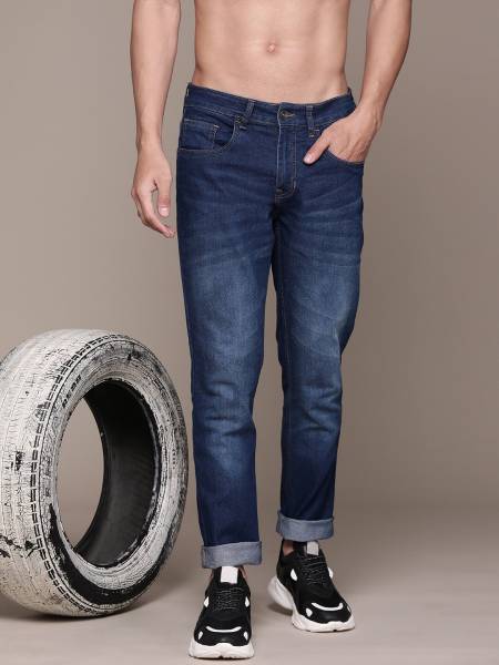 Roadster Slim Men Dark Blue Jeans