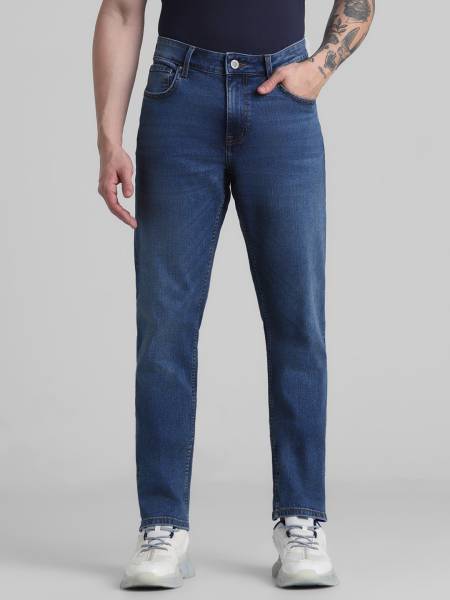 JACK & JONES Slim Men Dark Blue Jeans