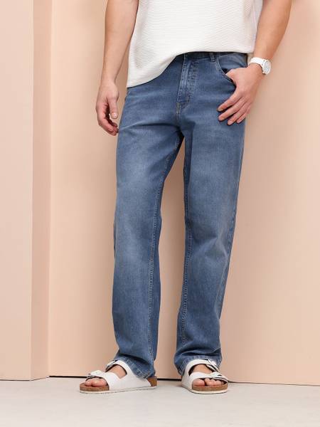 Mast & Harbour Straight Fit Men Blue Jeans