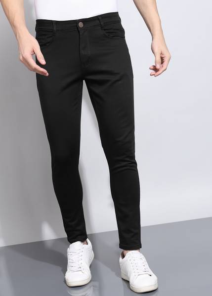 A Flash Slim Men Black Jeans