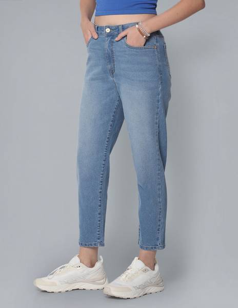 FLYING MACHINE Regular Women Dark Blue Jeans