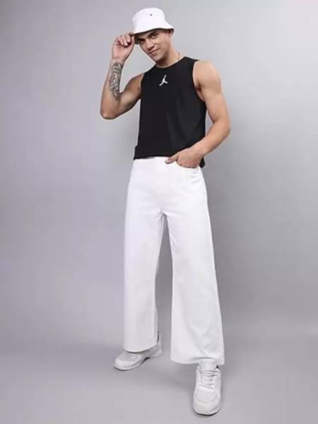 METRONAUT Loose Fit Men White Jeans