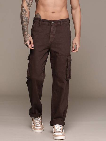 Roadster Tapered Fit Men Brown Jeans