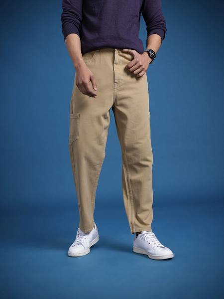 Roadster Relaxed Fit Men Beige Jeans