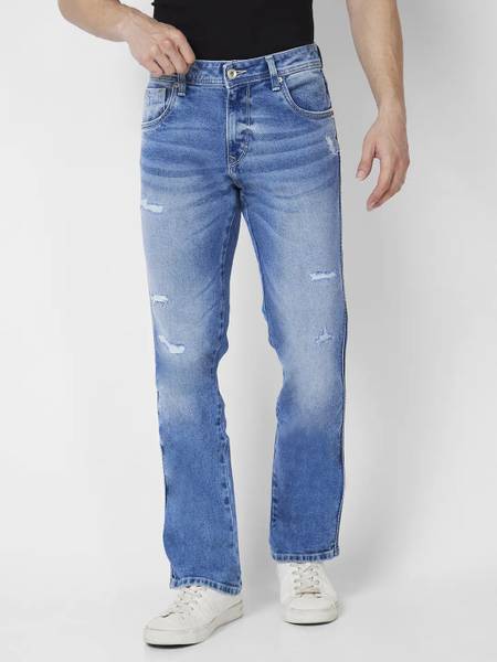 Spykar Boot-Leg Men Dark Blue Jeans