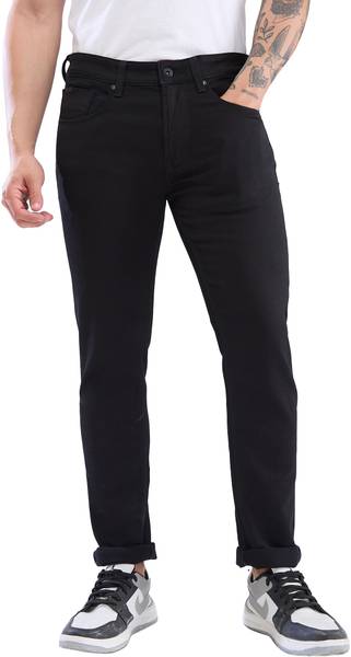 Spykar Regular Men Black Jeans