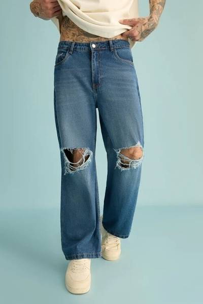 Rockwell Boot-Leg Men Blue Jeans