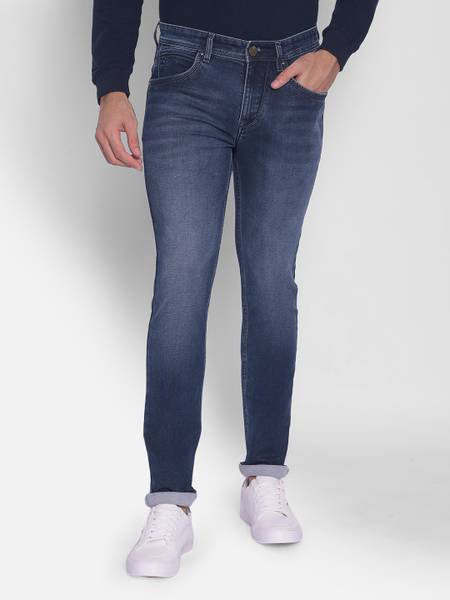CRIMSOUNE CLUB Slim Men Dark Blue Jeans