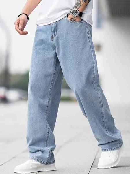 Zaba Denim Loose Fit Men Blue Jeans