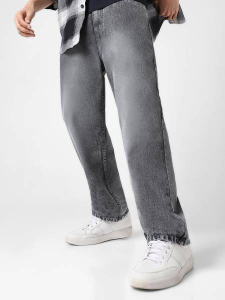 Urbano Fashion Loose Fit Men Grey Jeans