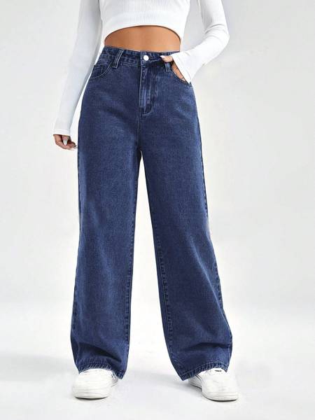 hovac Boot-Leg Women Dark Blue Jeans