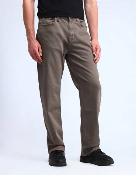 FLYING MACHINE Loose Fit Men Brown Jeans