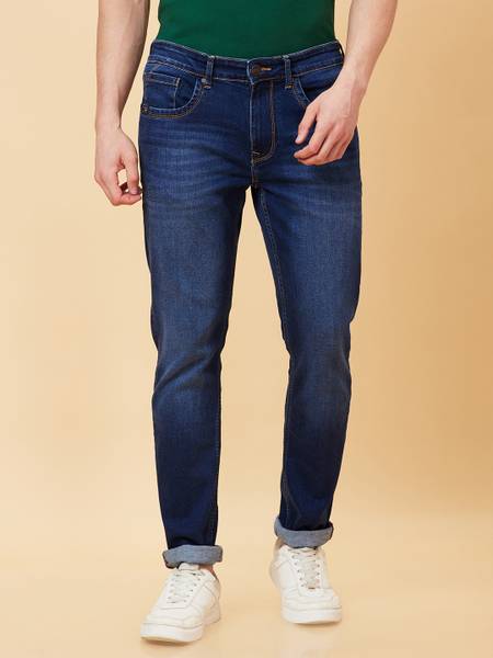 BEING HUMAN Slim Men Dark Blue Jeans