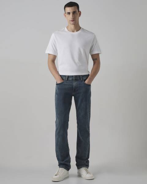 MUFTI Straight Fit Men Green Jeans