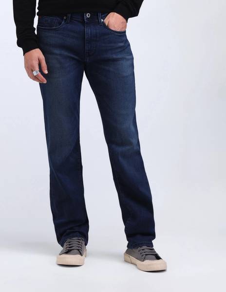 FLYING MACHINE Straight Fit Men Blue Jeans