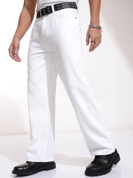 HIGHLANDER Straight Fit Men White Jeans