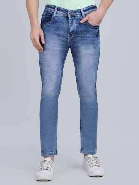 AD FASHION Slim Men Light Blue Jeans