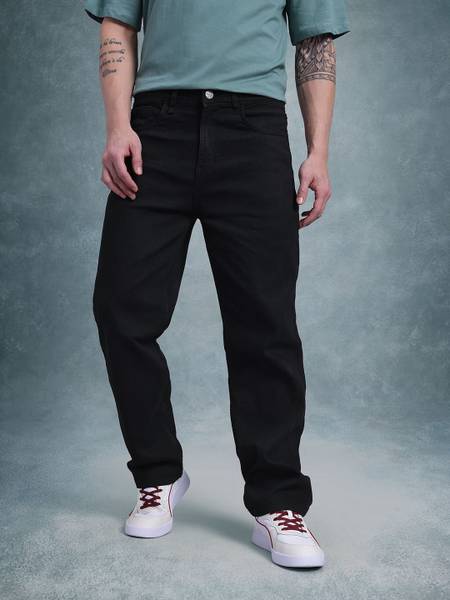 Roadster Straight Fit Men Black Jeans