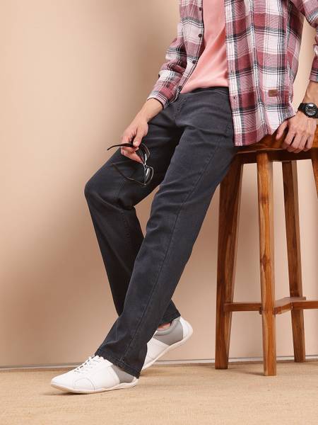 Mast & Harbour Boot-Leg Men Black Jeans