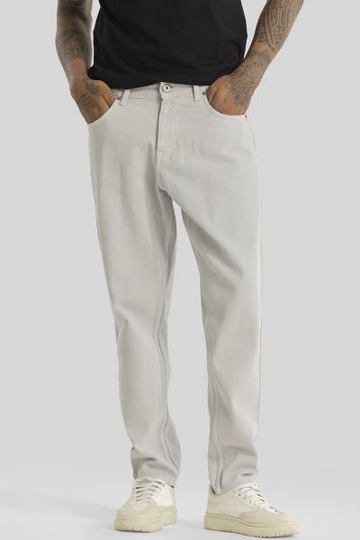 Snitch Flared Men Grey Jeans