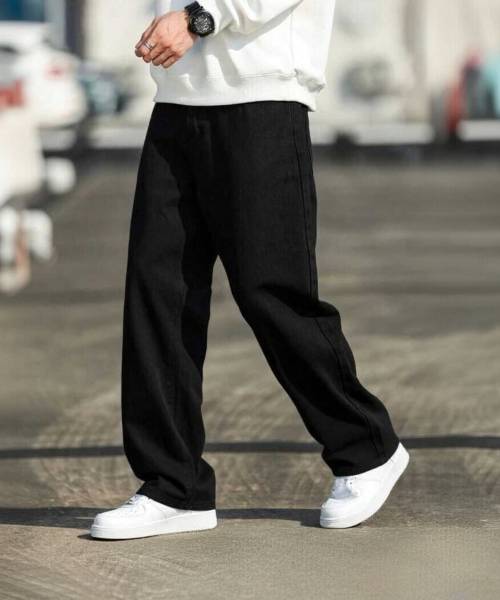 Rend Loose Fit Men Black Jeans