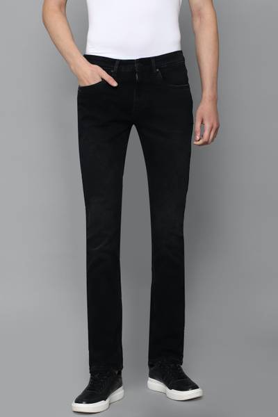 LOUIS PHILIPPE Slim Men Black Jeans