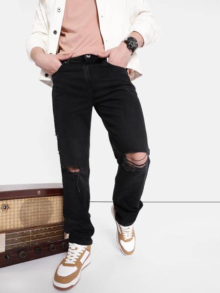 Roadster Relaxed Fit Men Black Jeans