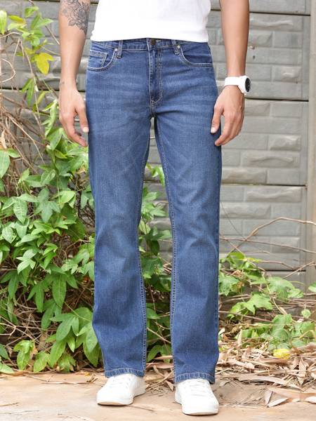 Thomas Scott Boot-Leg Men Blue Jeans
