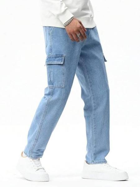 Playfeel Jogger Fit Men Light Blue Jeans