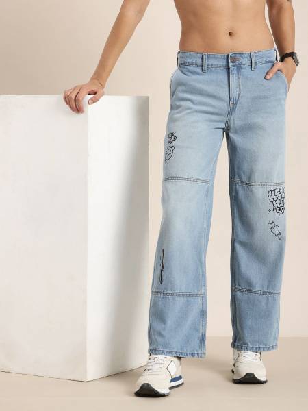 HERE&NOW Relaxed Fit Men Blue Jeans