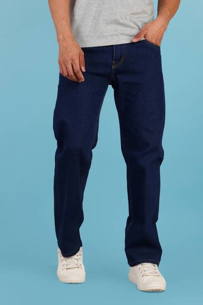 Wanted Straight Fit Men Dark Blue Jeans