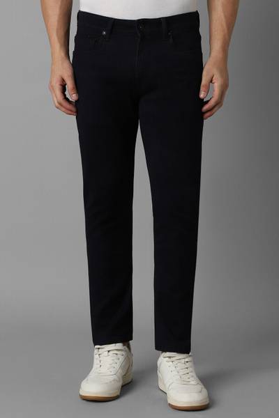 LOUIS PHILIPPE Regular Men Black Jeans