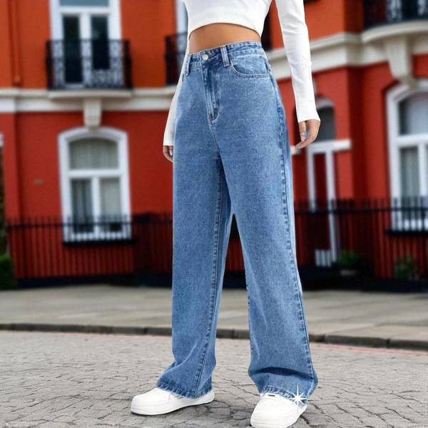 VBEAUTI Regular Women Light Blue Jeans