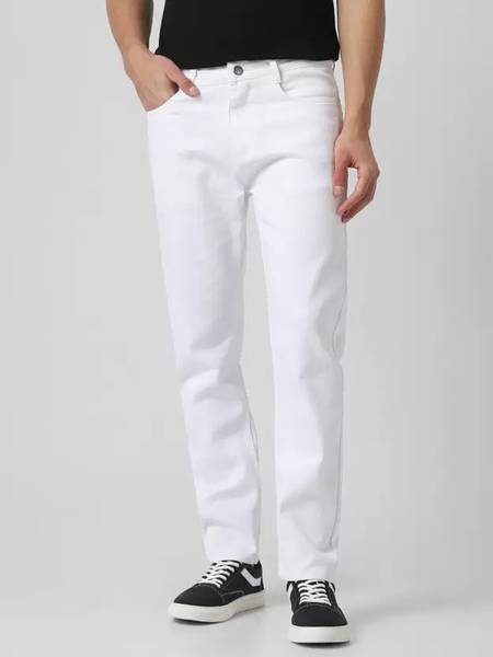 Slim Men White Jeans