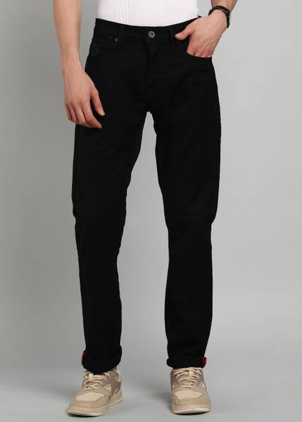 LAWMAN PG3 Straight Fit Men Black Jeans