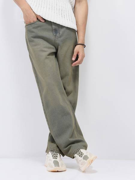 Urbano Fashion Loose Fit Men Green Jeans