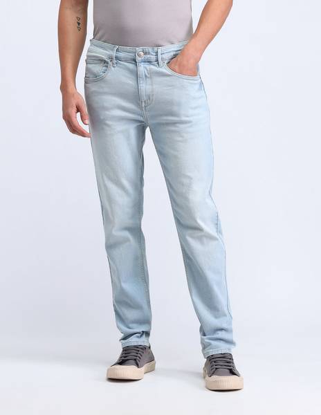 FLYING MACHINE Slim Men Purple Jeans