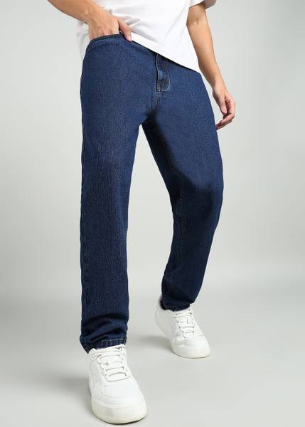 A Flash Loose Fit Men Dark Blue Jeans